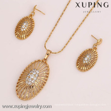 61819- Xuping female pendant earring jewelry jewelry set in latest design